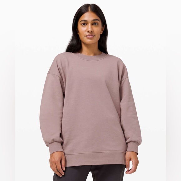 lululemon athletica | Sweaters | Like New Lululemon Perfectly Oversized  Crewneck Violet Verbena Size 2 2020 | Poshmark